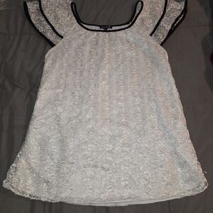 Elegant White Lace Top